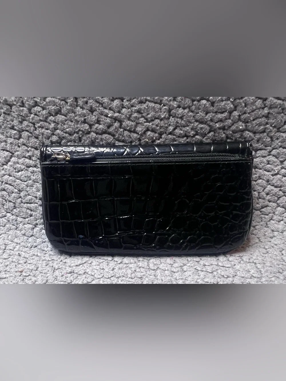 Crocodile Wallet Women’s Size Medium Black Leather Leather Wallet
